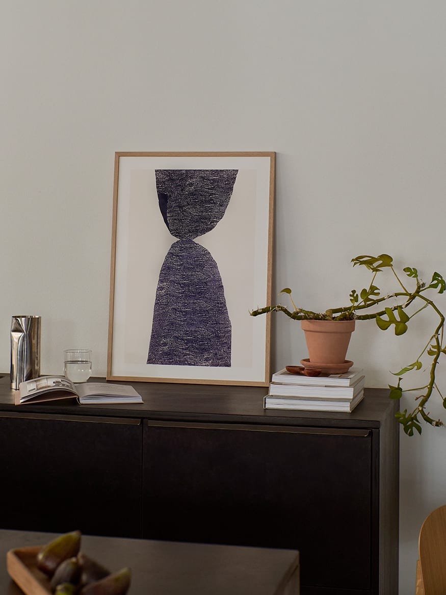 The Poster Club Hill Poster 30x40 cm abstrakt beige-blau