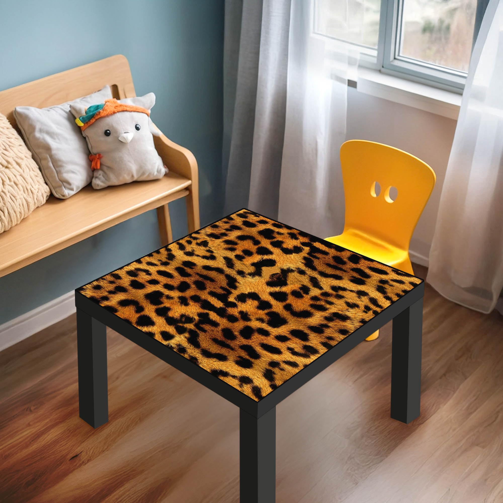 Banjado Möbelfolie Leopard Tischfolie 55x55 cm selbstklebend