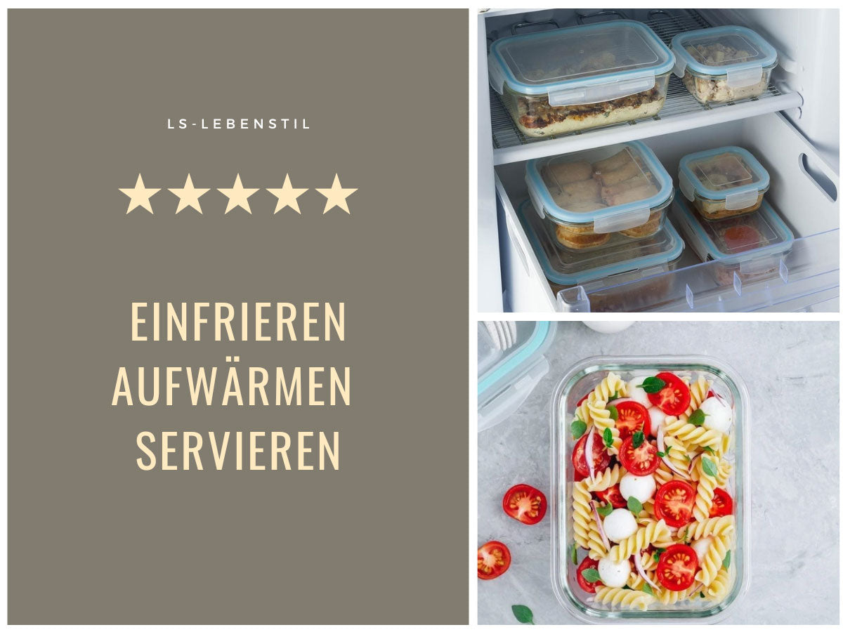 LS-LebenStil Cook & Lock Frischhaltedose Glas 1480ml