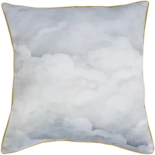 Mineheart Pale Grey Clouds Kissen 55x55 Grau Seide Wolken