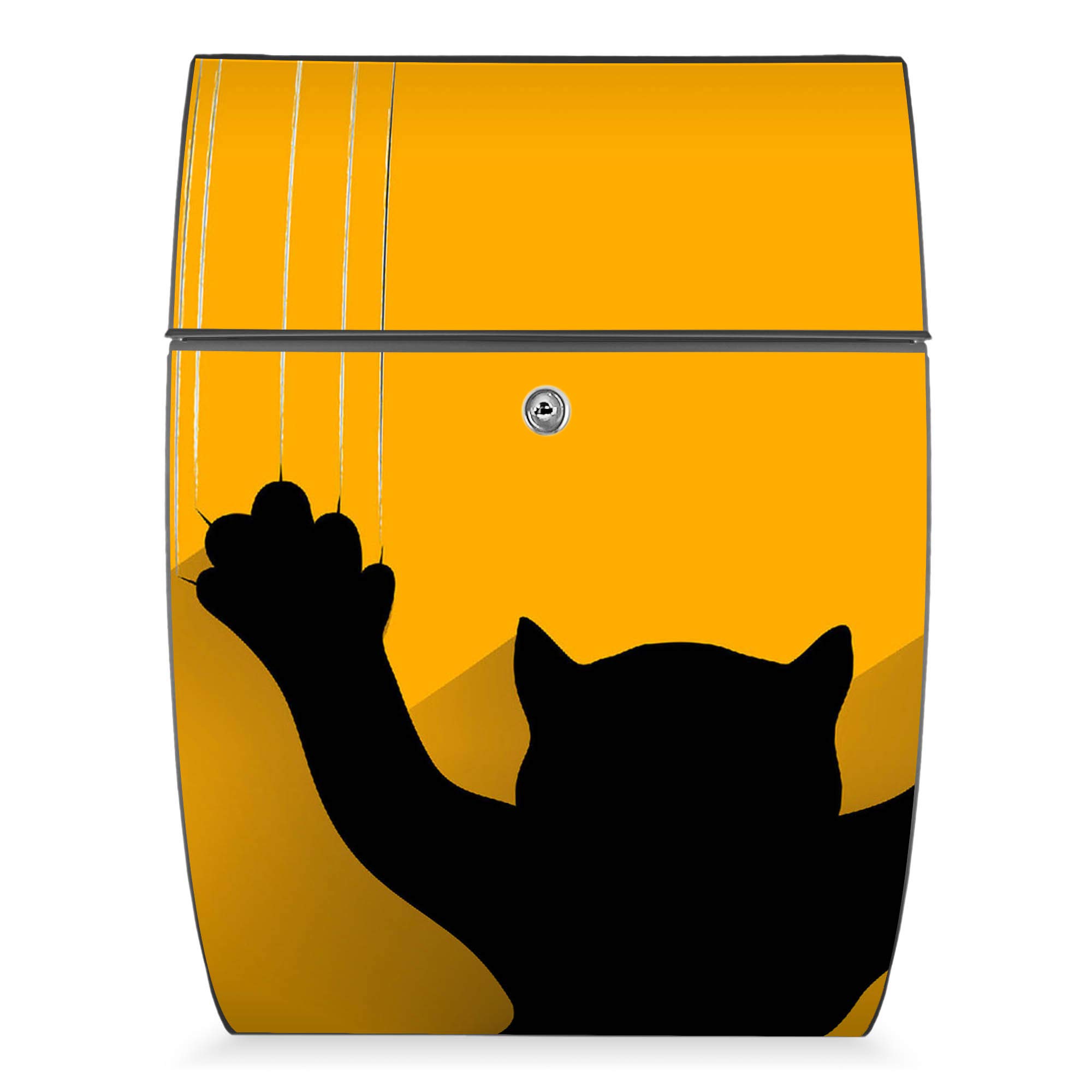 Banjado Riviera Briefkasten anthrazit Motiv Scratch A4
