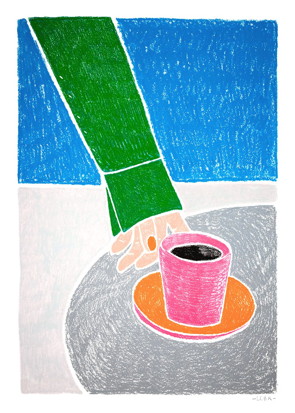 The Poster Club Art Prints Café en Terrasse Poster 30x40 cm
