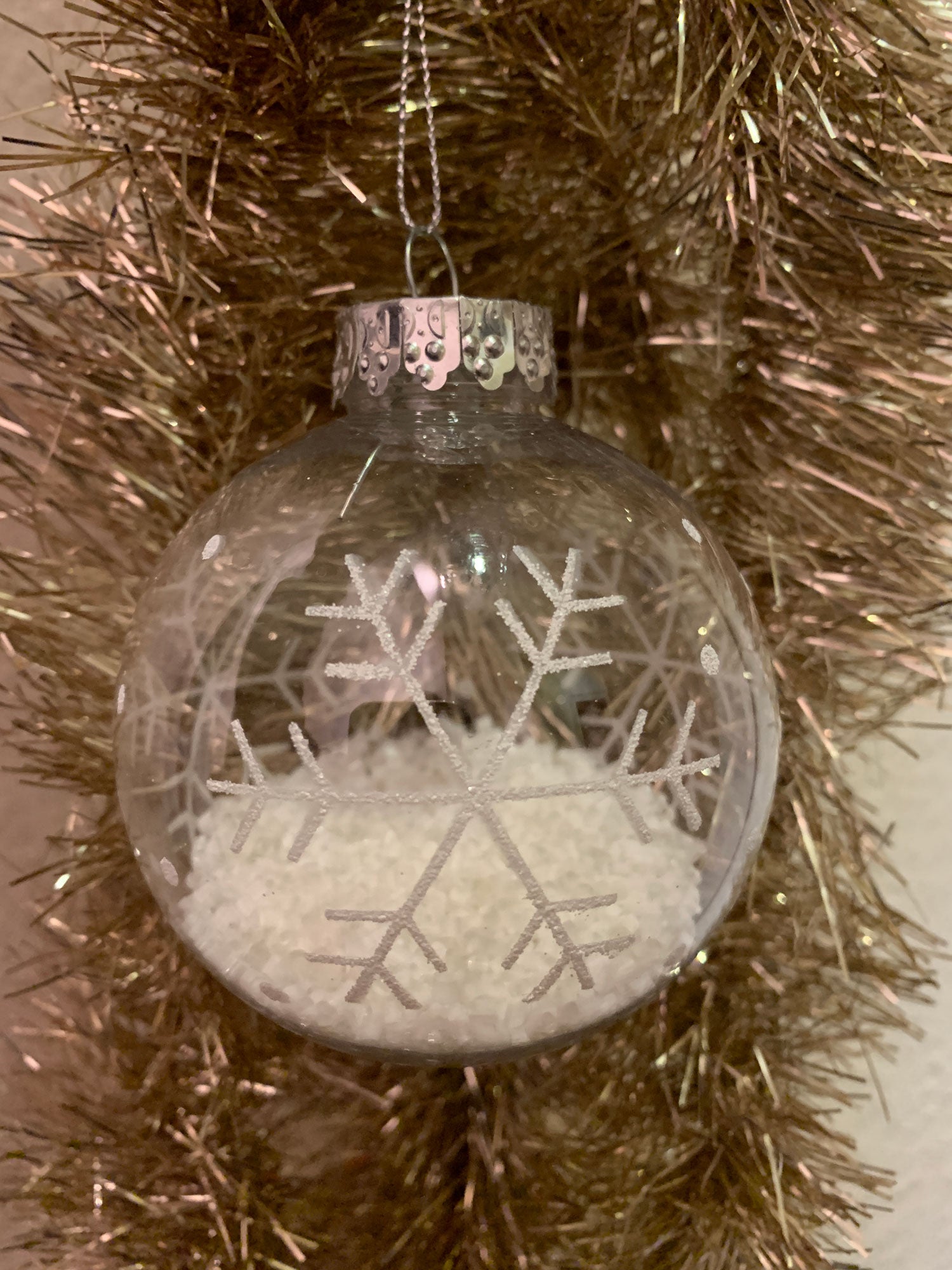 LS-LebenStil Weihnachtskugeln 8cm Klar 3er bruchsicher
