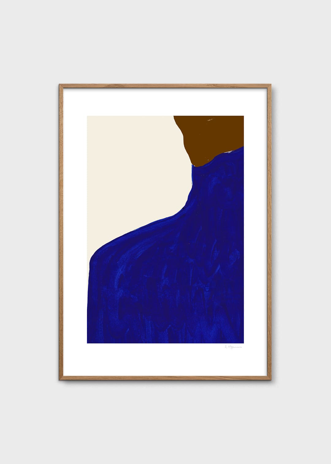 The Poster Club Art Prints Blue Skirt Brown Jumper Poster A4