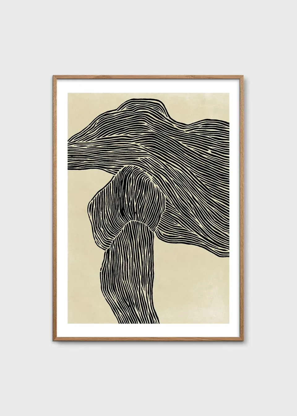 The Poster Club The Line No 16 Poster 30x40 beige