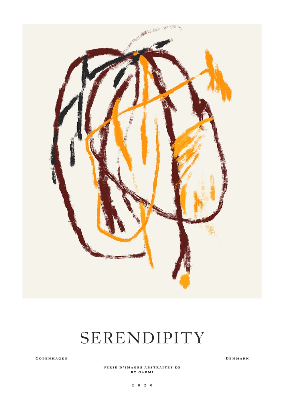 The Poster Club Art Prints Serendipity Poster 50x70 cm beige