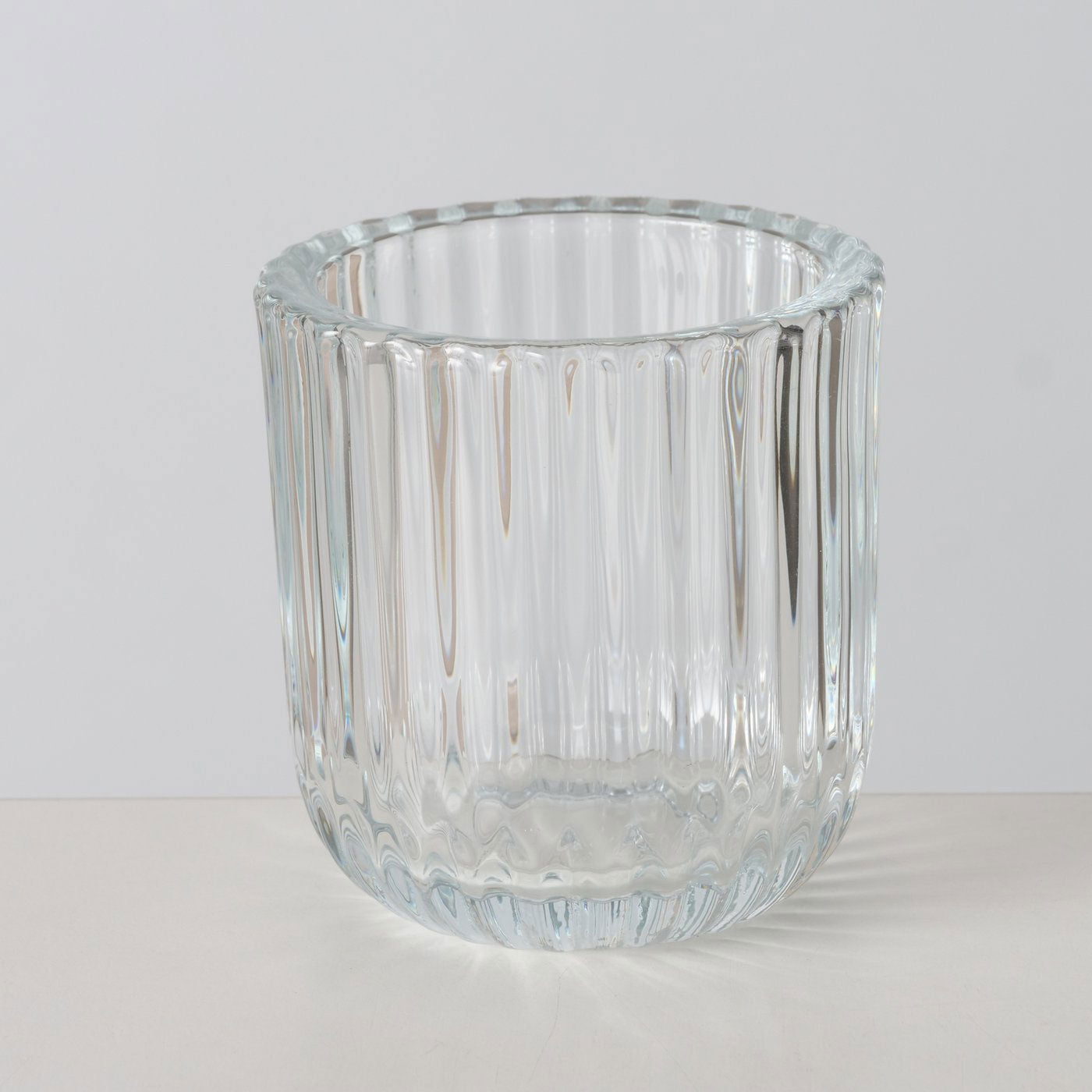 LS-LebenStil Küche & Haushalt 3er Teelichthalter Glas Klar 9cm