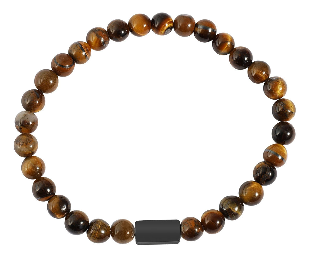 LS-LebenStil Oslo Perlenarmband Tigerauge Braun 20-21cm