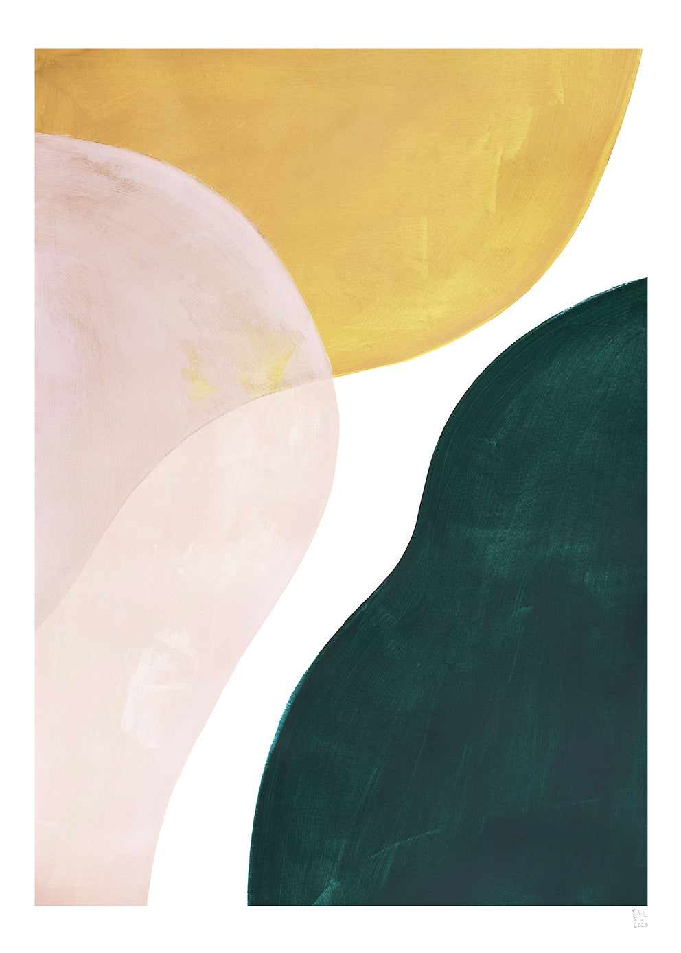 The Poster Club Transparent Rose Poster 30x40 cm rosa abstrakt