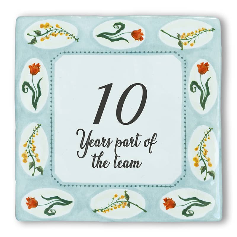 Storytiles Delft blue Garden Flowers Wandfliese S 10x10 cm Zahl