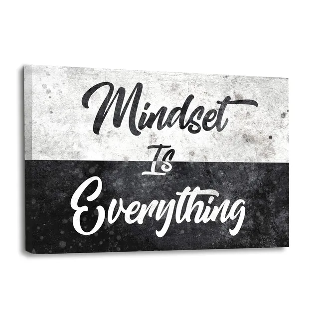Hustling Sharks Mindset is Everything Leinwand 45x30 Büro
