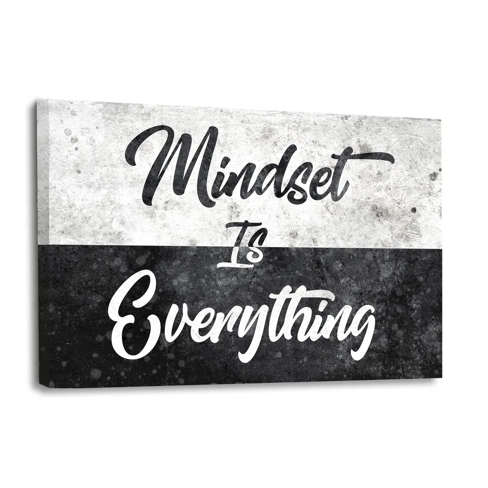 Hustling Sharks Mindset is Everything Leinwand 45x30 Büro