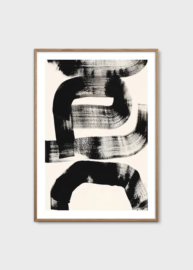 The Poster Club Art Prints My Strokes Poster 30x40 cm schwarz