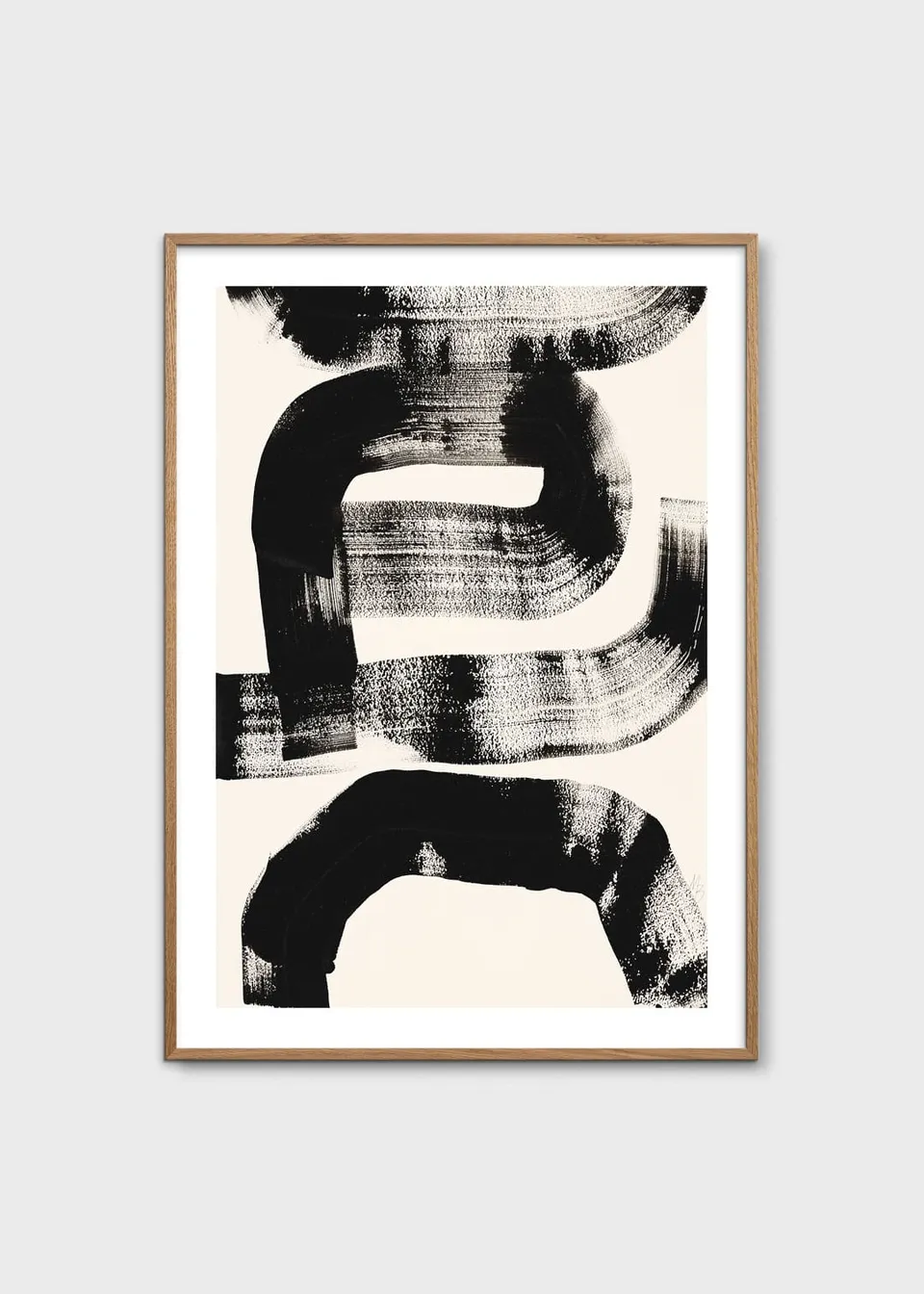 The Poster Club Art Prints My Strokes Poster 30x40 cm schwarz
