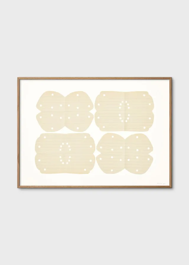 The Poster Club Art Prints Lace No. 153 Poster 30x40 beige