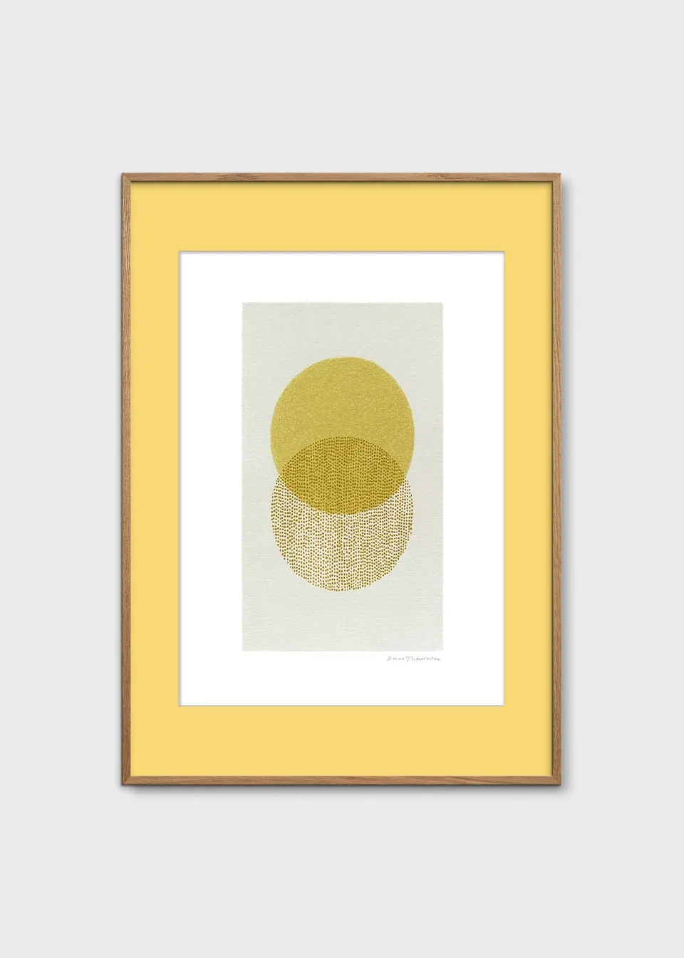 The Poster Club Long Sun Kunstdruck A4 gelb geometrisch