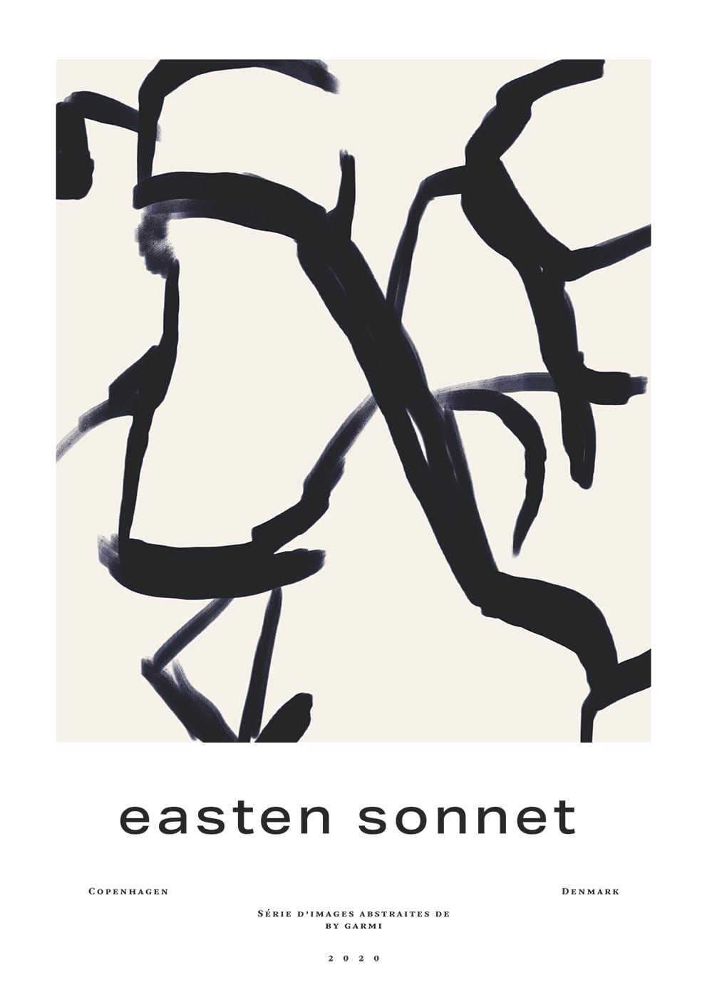 The Poster Club Easten Sonnet Poster 50x70 beige