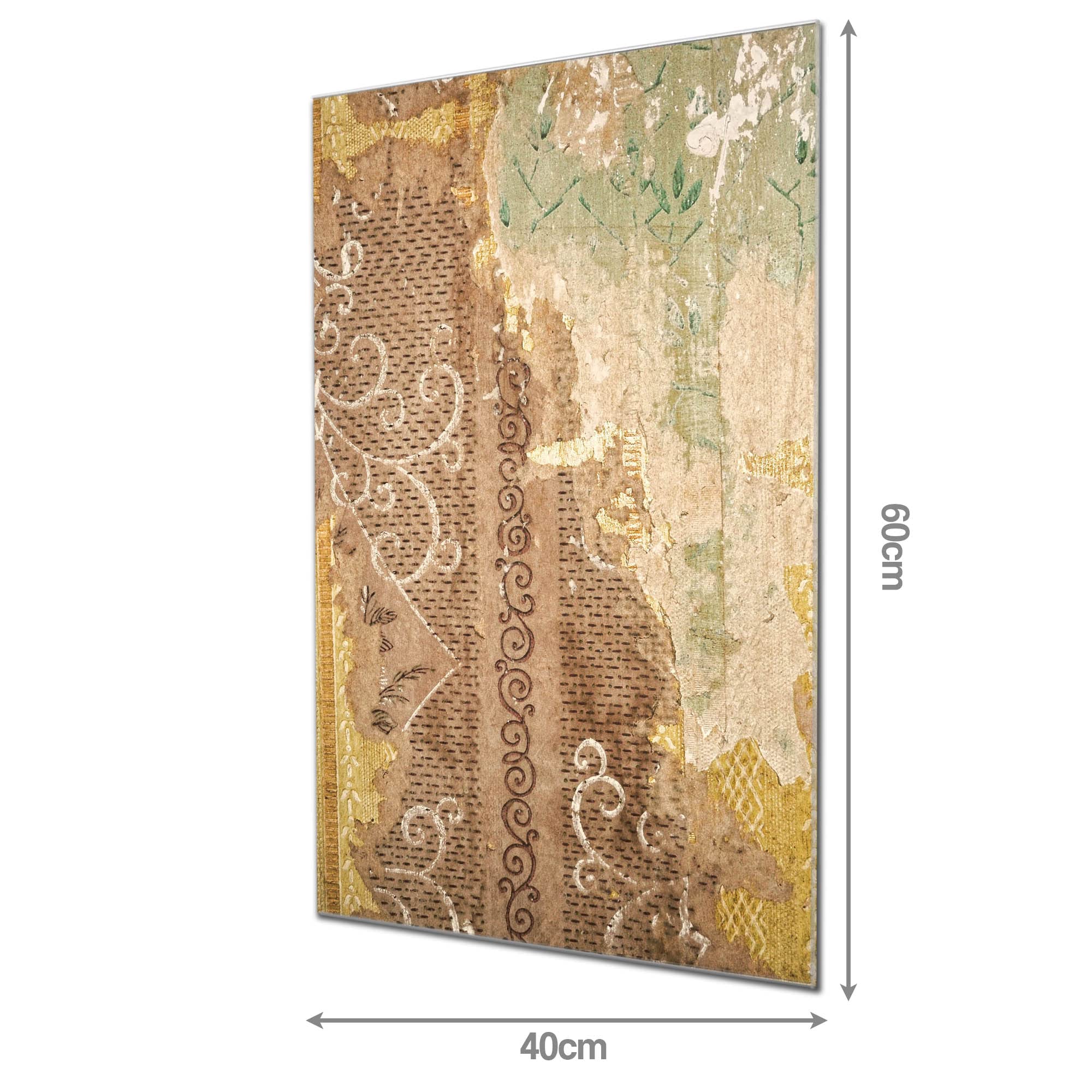 Banjado Magnettafel Alte Tapeten Magnetboard 60x40 abstrakt