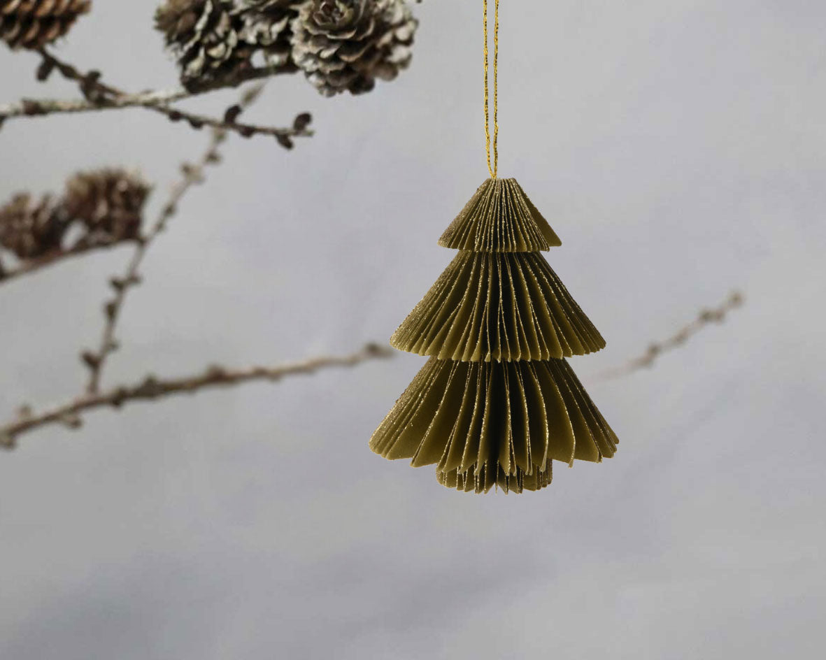 LS-LebenStil Möbel & Wohnen Tannenbaum Deko-Hänger Papier 3er 8cm