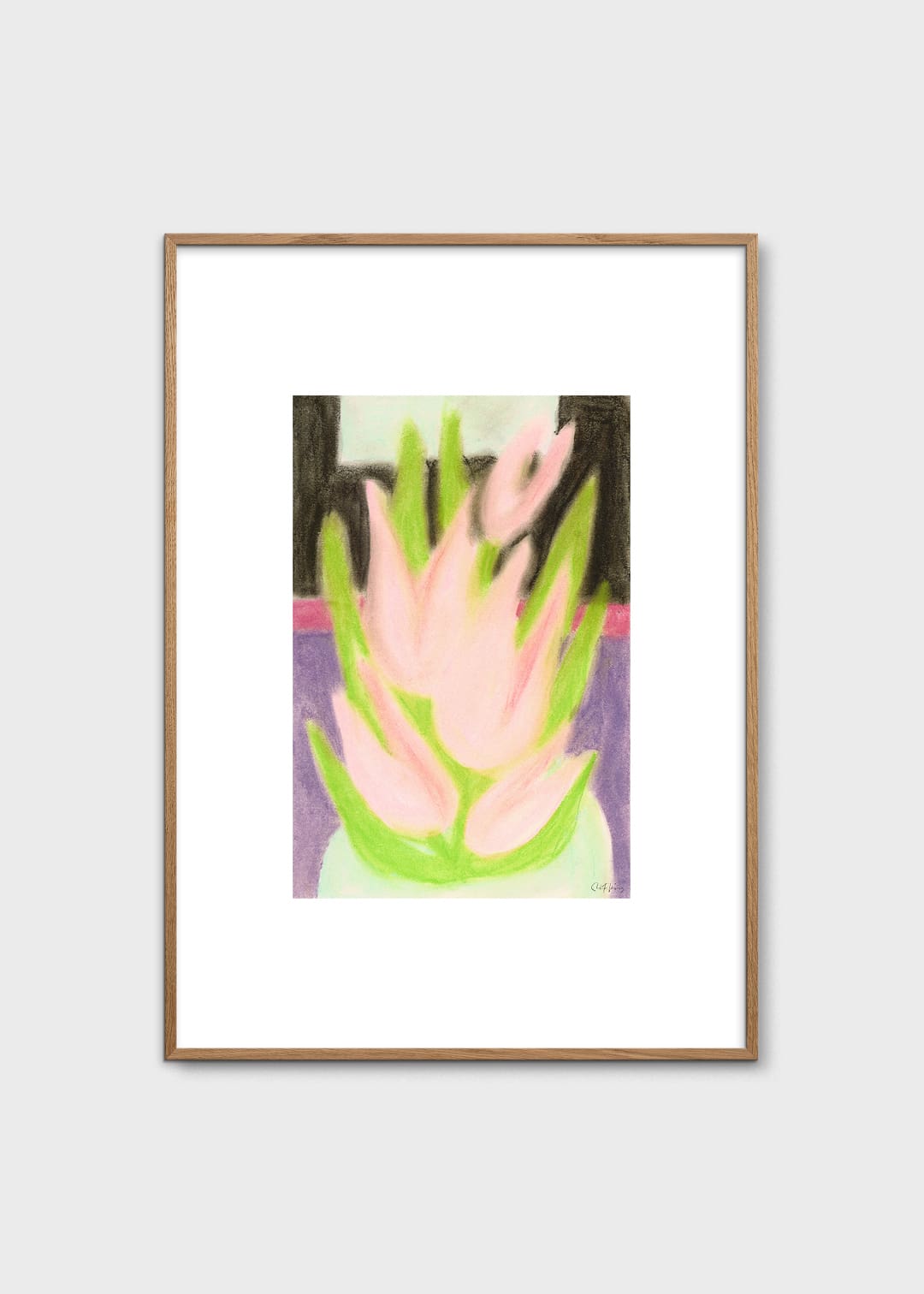 The Poster Club Tulips 11 Kunstdruck 30x40 rosa Tulpen