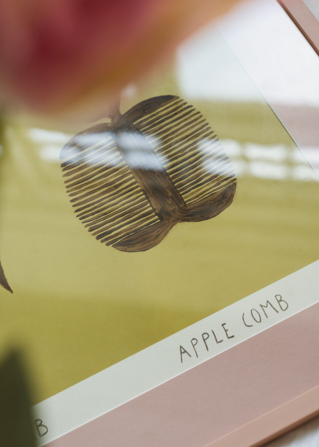 The Poster Club Horse and Apple Comb Poster A4