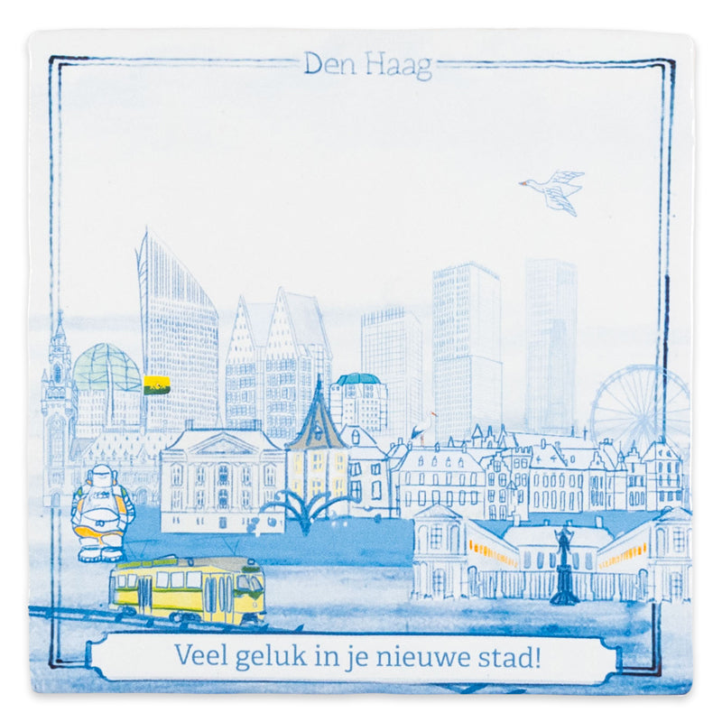 Storytiles Delft Blue Den Haag Wandfliese S 10x10 cm Stadt