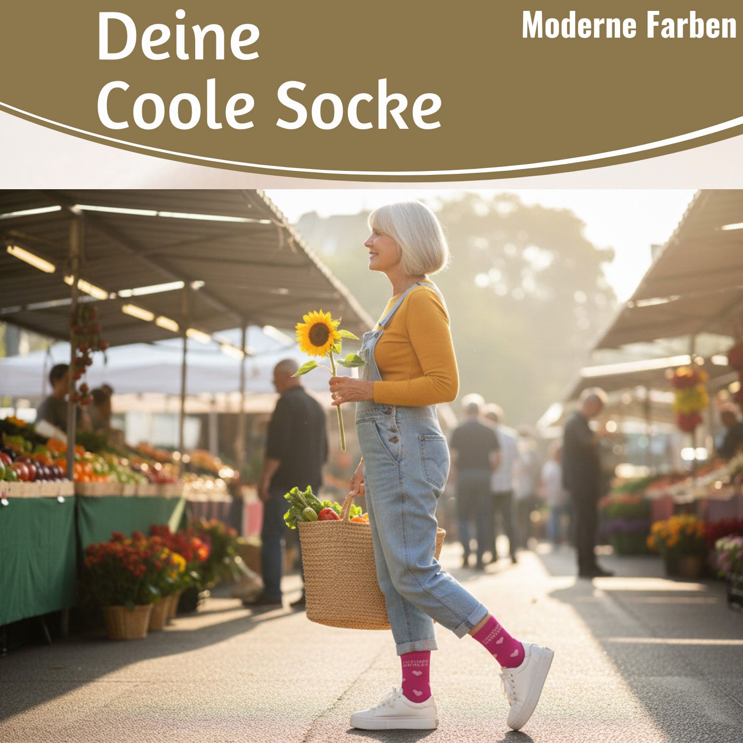 LS-LebenStil Lieblingsmensch Socke Pink 36-40 Damen