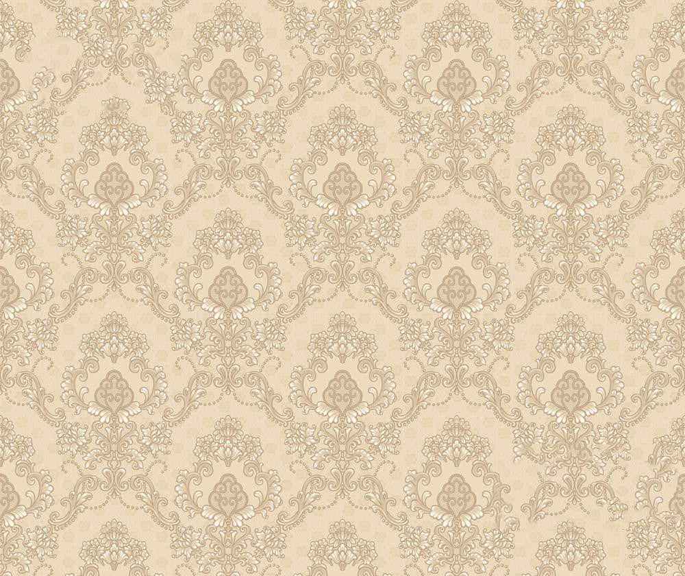 Mineheart Audley Damask Tapete Creme Damastmuster 53cm