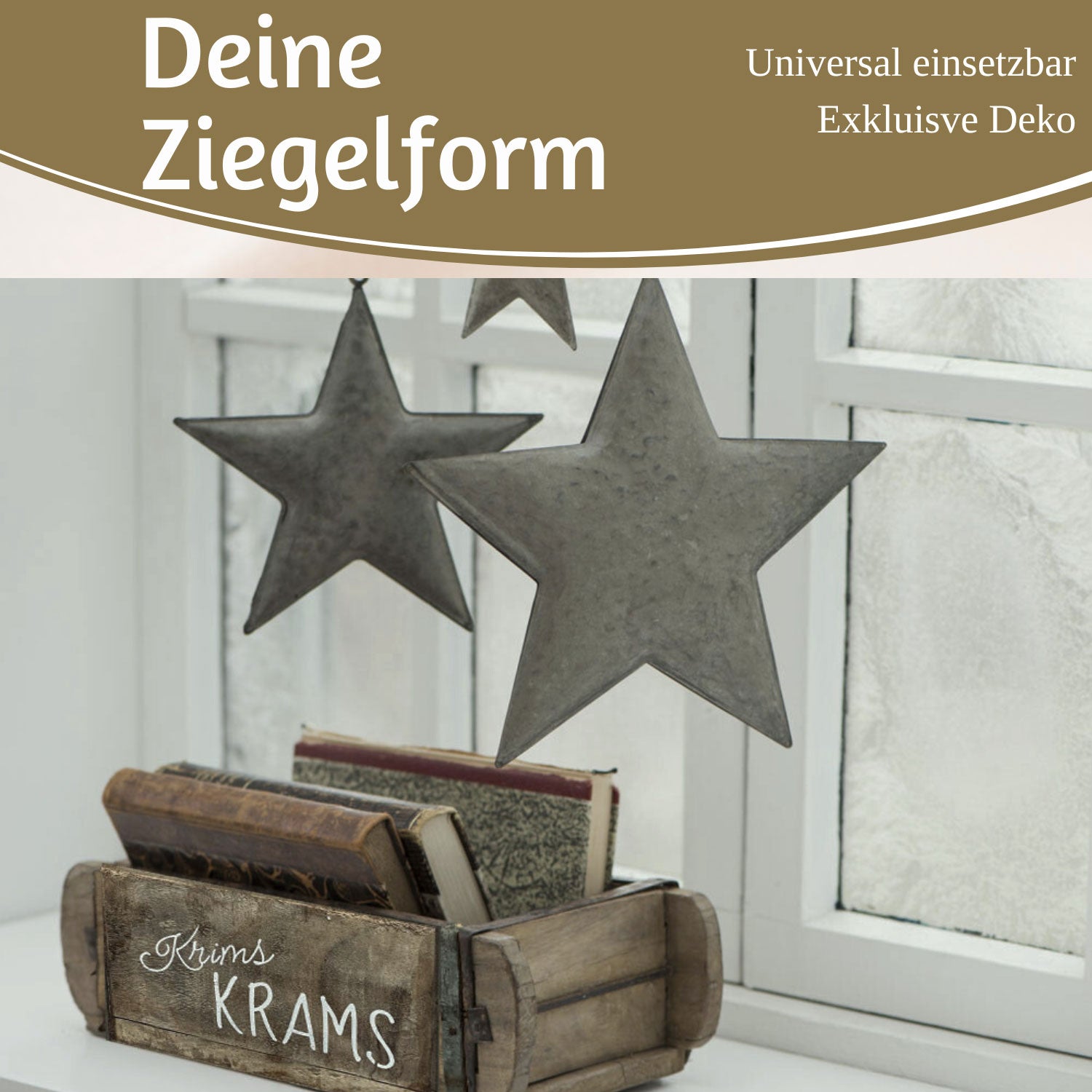 LS-LebenStil Möbel & Wohnen Ziegelform Unika 31x15cm Holzbox