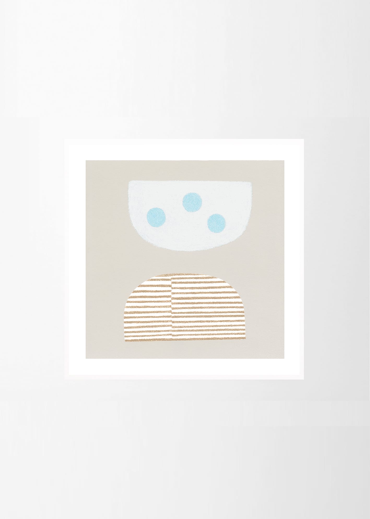 The Poster Club Art Prints Blue Eggs Poster 50x50 Blau