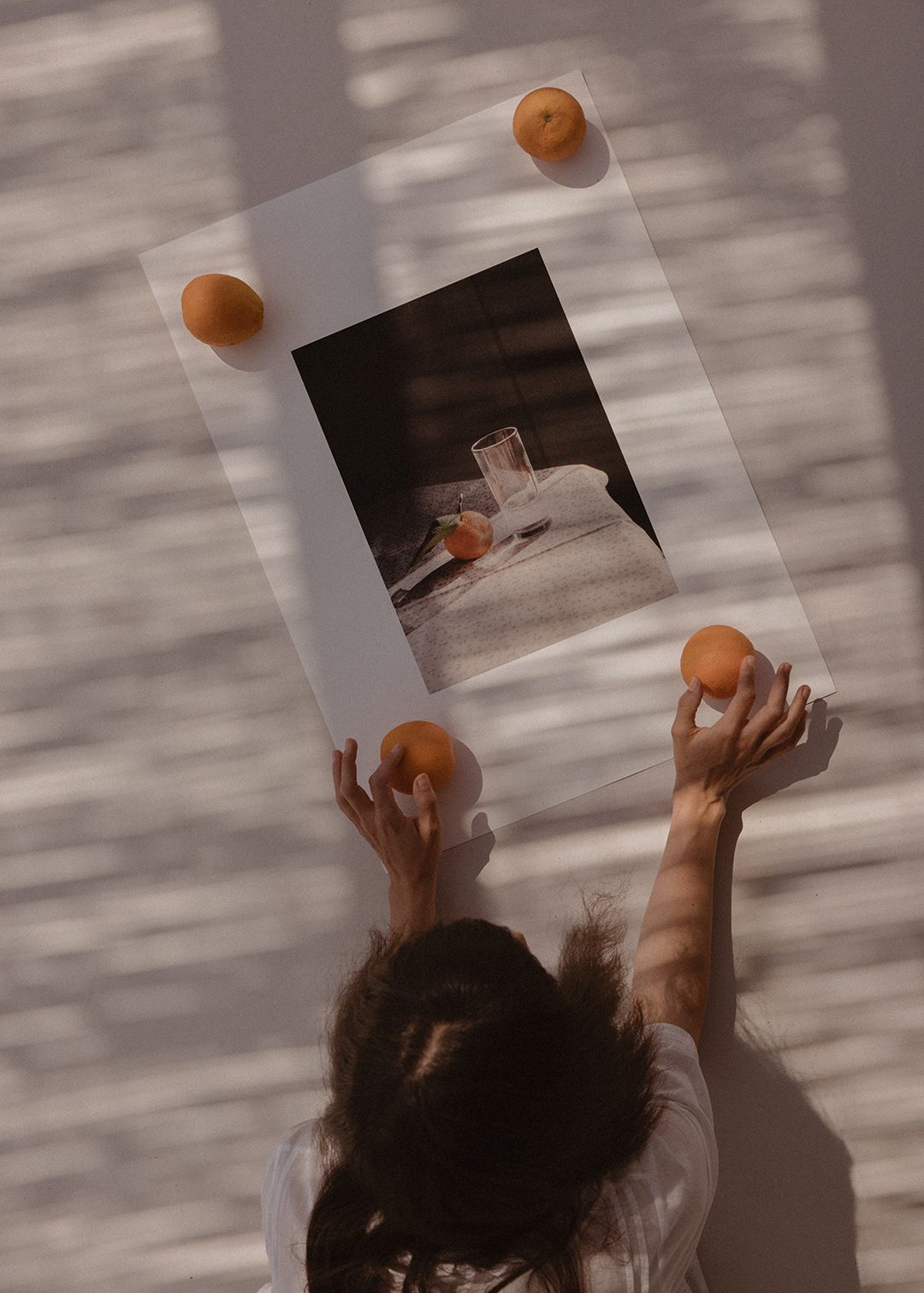 The Poster Club Sunrise Kunstdruck 30x40 cm orange grau