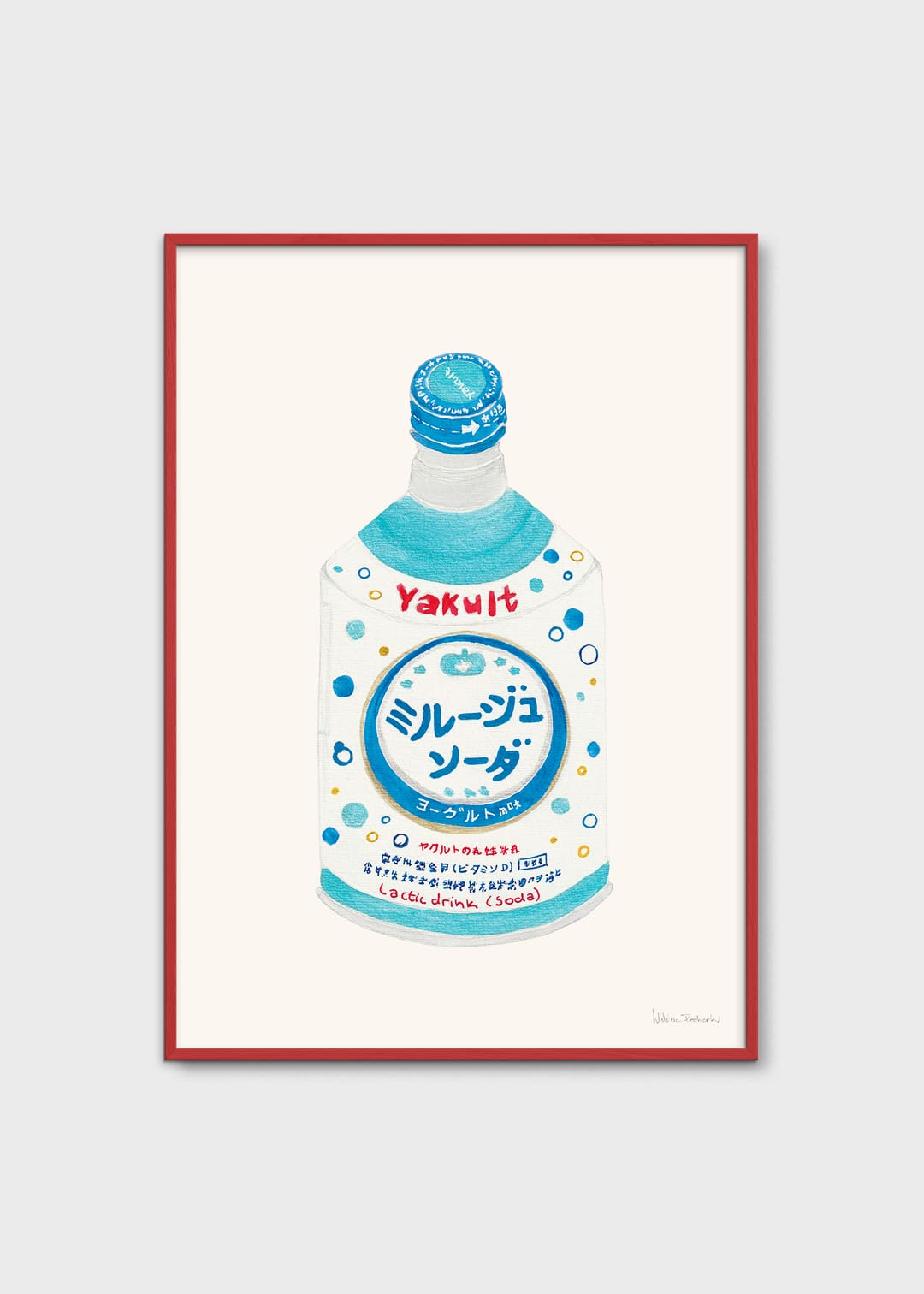 The Poster Club Yakult Soda Poster A4 bunt