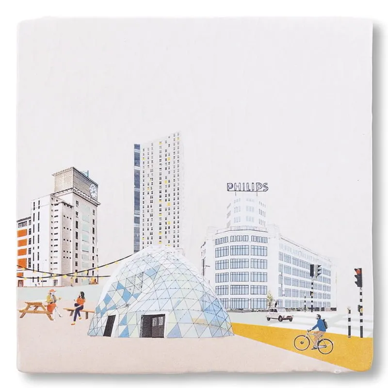 Storytiles Delft Blue Eindhoven verlicht je Fliese S 10x10 cm