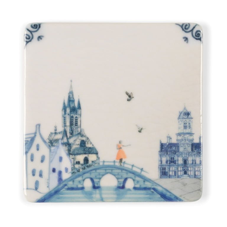 Storytiles Minis Delfts blauw MINI Fliese Stadtmotiv Mini