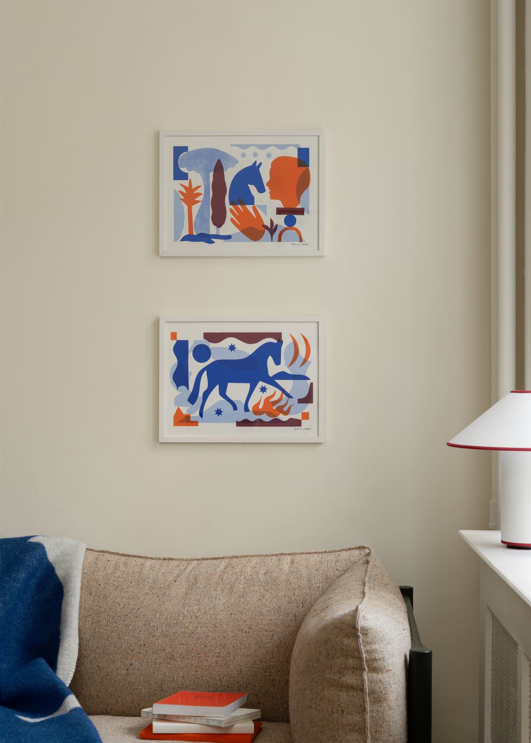 The Poster Club Tsar Kunstdruck 30x40 cm Tiermotiv Blau