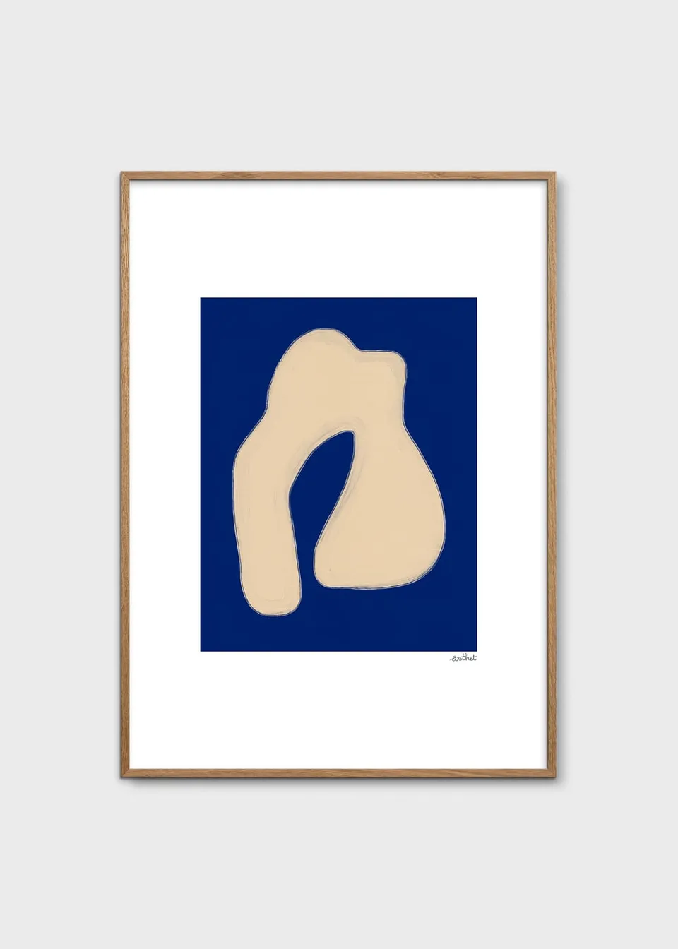 The Poster Club Shape Study 02 Poster 30x40 cm beige