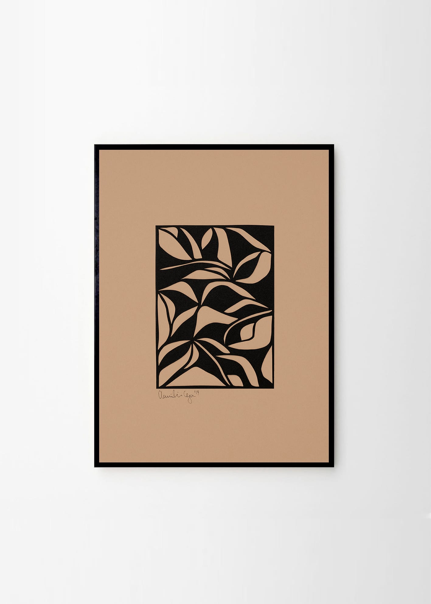 The Poster Club Art Prints Leaves No. 01 Poster 30x40 cm braun