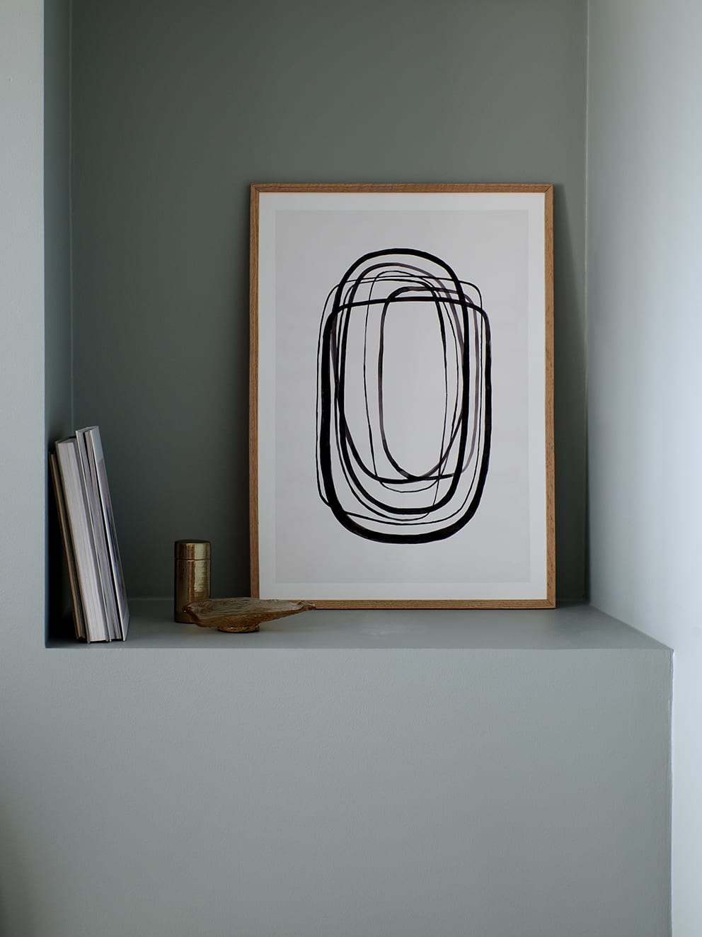 The Poster Club Art Prints Lines No. 03 Poster A4 beige