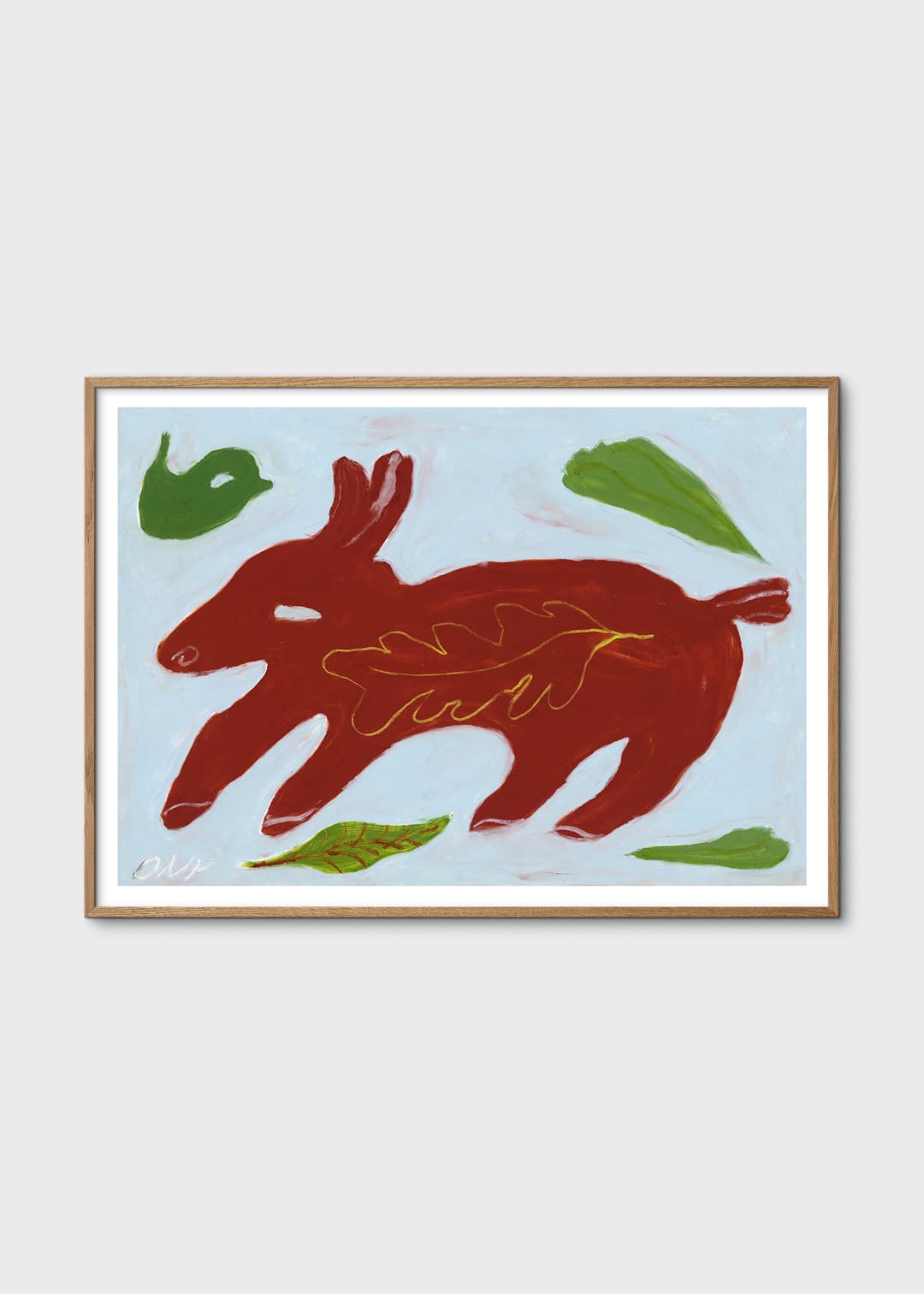 The Poster Club Art Prints Red Animal Poster 30x40 cm rot