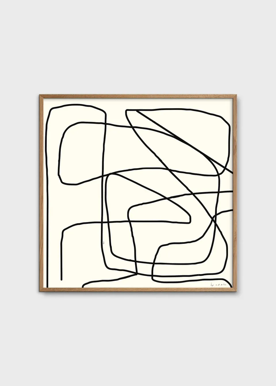 The Poster Club Wall Objects Object 04 Kunstdruck 50x50 beige