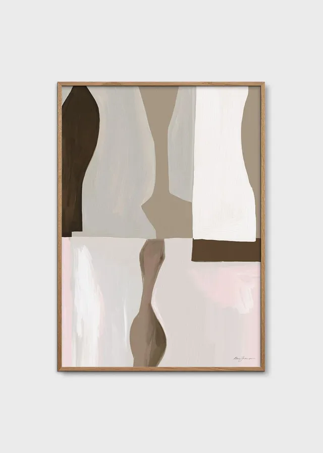The Poster Club Art Prints Pastels en Forme Poster 30x40 cm rosa