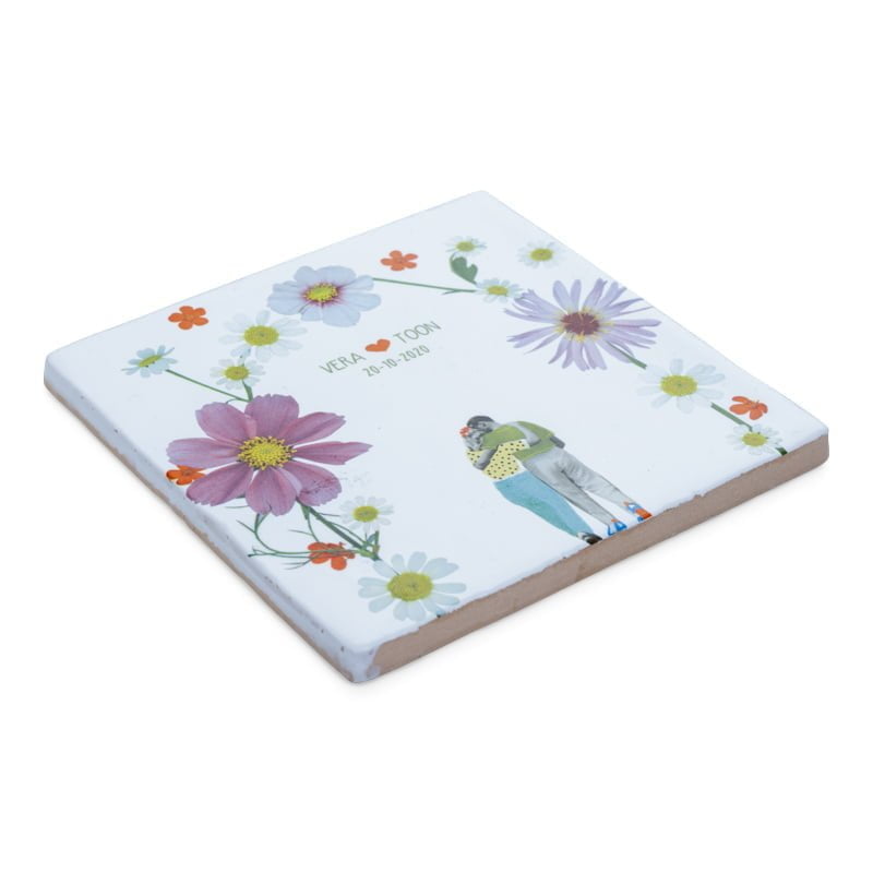 Storytiles Delft Blue Jij & Ik Fliese 10x10 cm Frühling