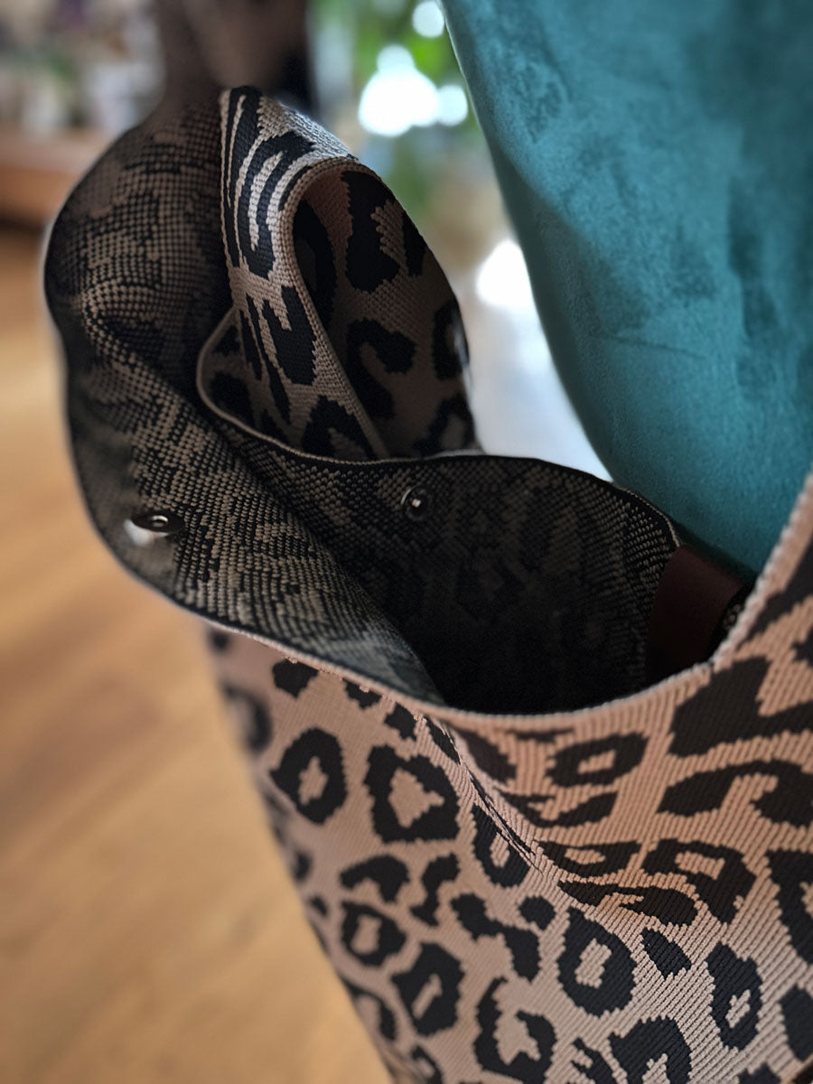 LS-LebenStil Shopper & Taschen Vintage Shopper Palma Leo 43x35cm