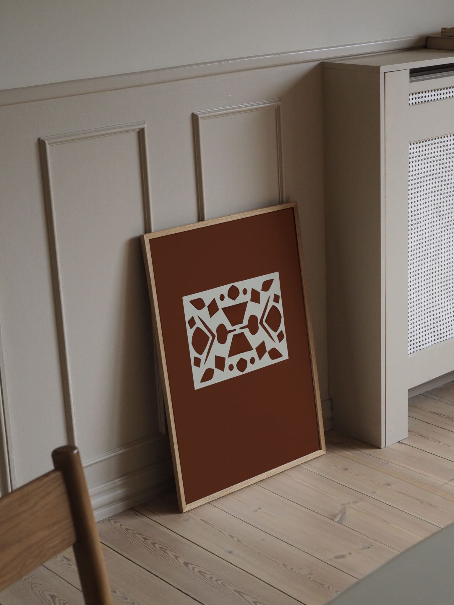 The Poster Club Lace No. 161 Poster 30x40 braun abstrakt