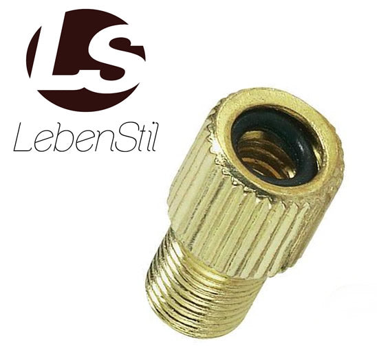 LS-LebenStil Ventil-Adapter Set Fahrrad SV AV DV 3er