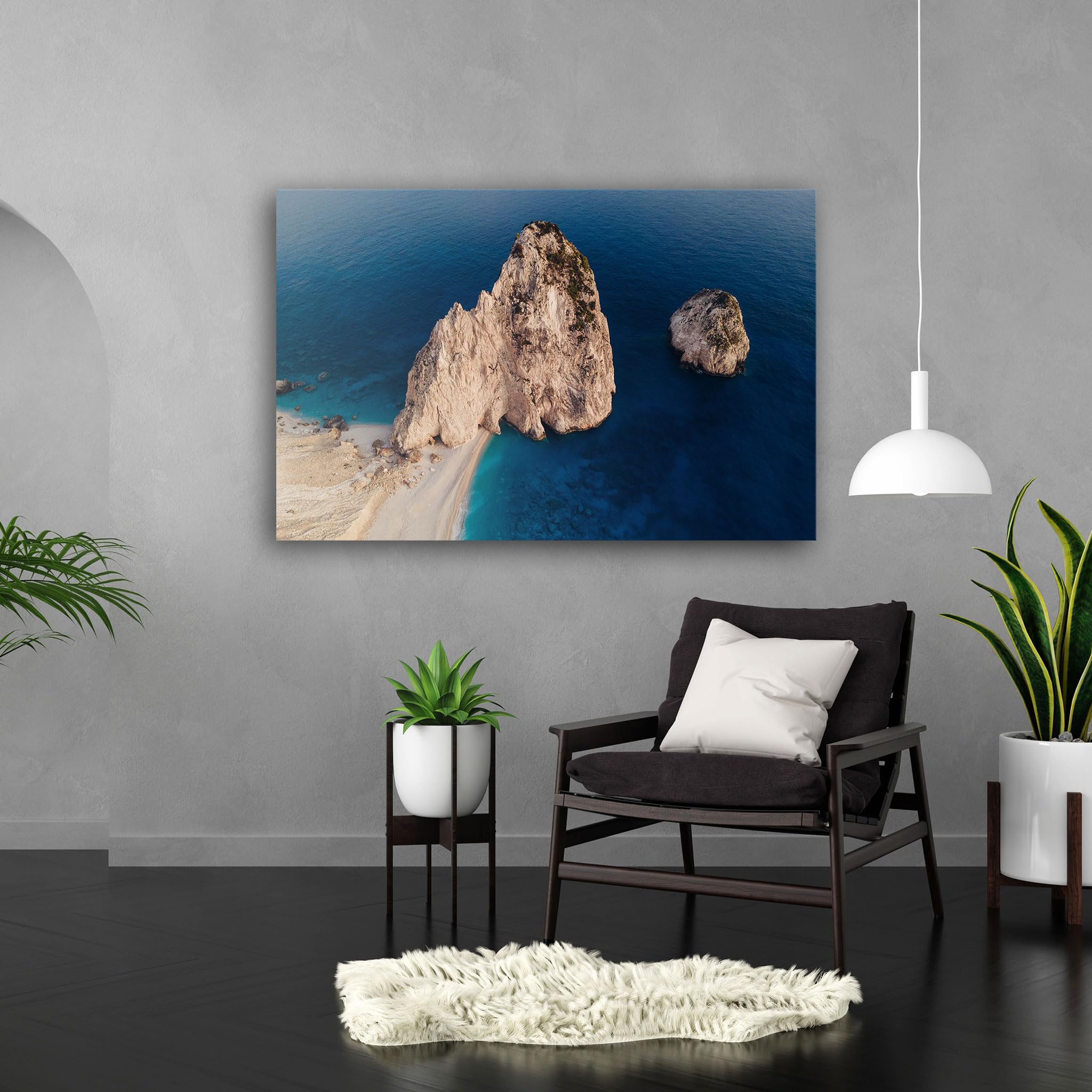 Hustling Sharks Wandbilder Felsformation Strand Leinwandbild 30 x 40 cm