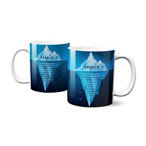 Hustling Sharks Eisberg des Erfolgs Tasse 330ml weiß