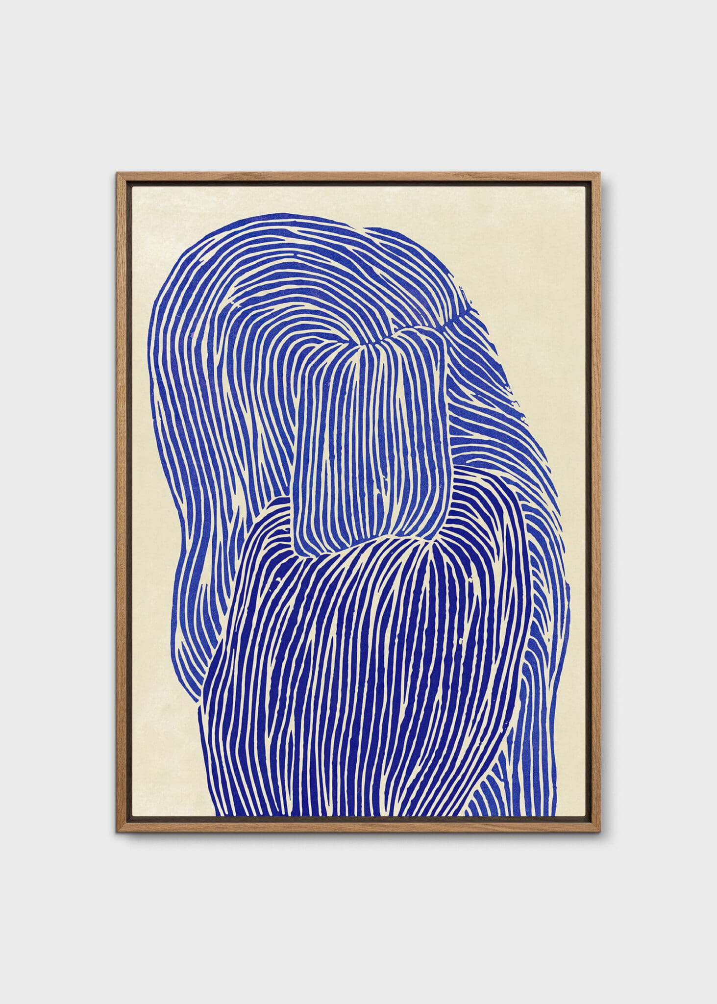 The Poster Club Deep Blue Leinwand 30x40 cm Eiche blau