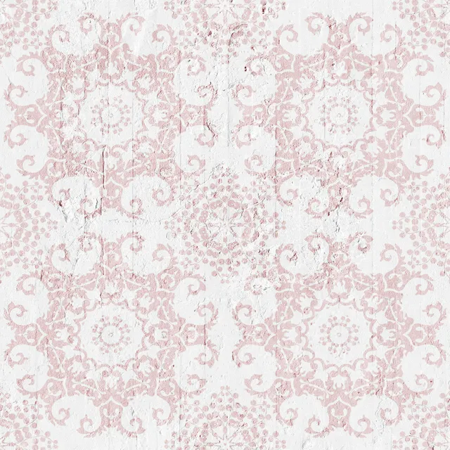 Mineheart Wallpaper Pink Geometric Damask Tapete Rosa Rolle Geometrisch