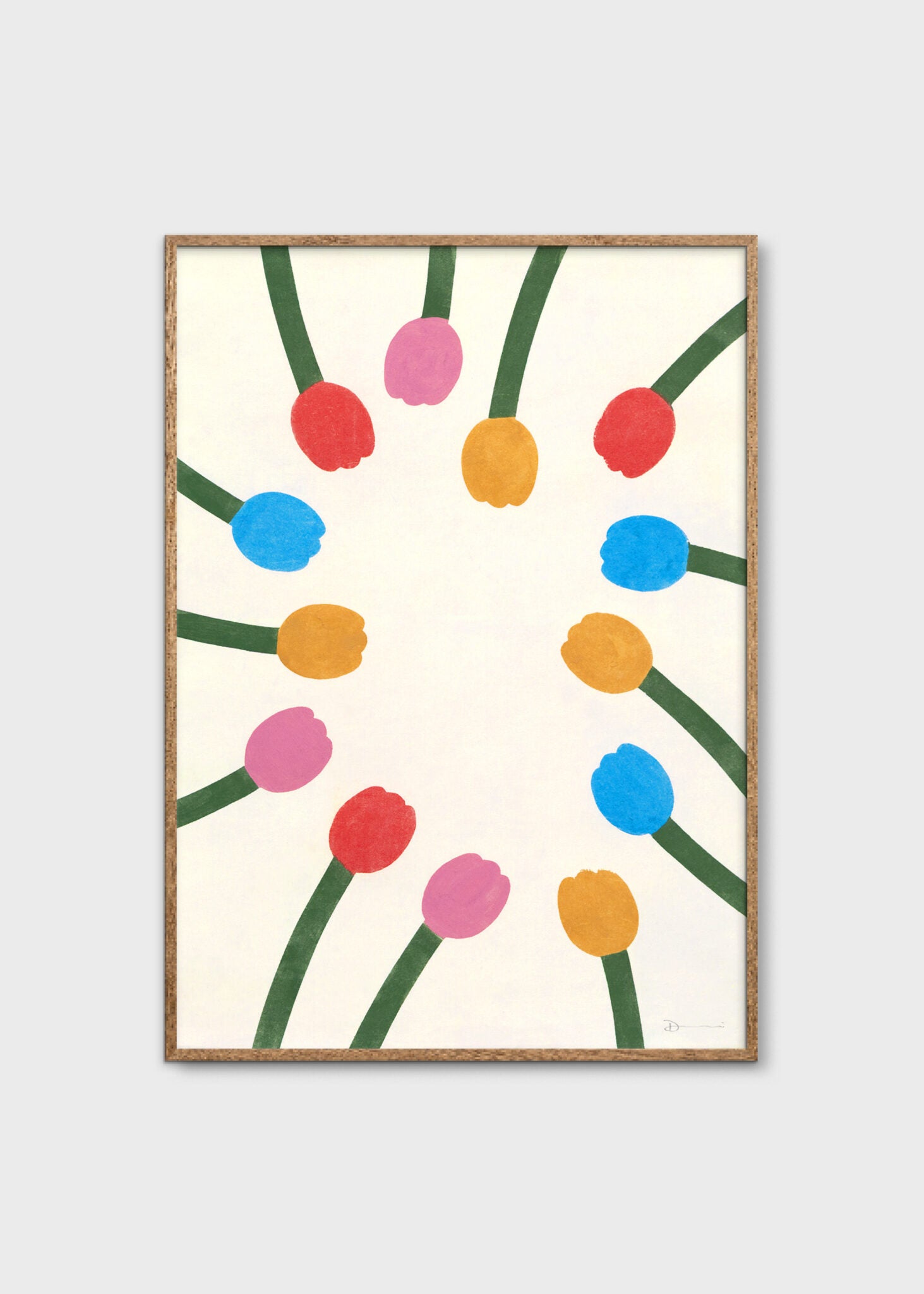 The Poster Club Rhythm of Flowers Poster A4 bunt